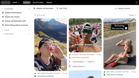 Archive Instagram &amp; TikTok UGC screenshot