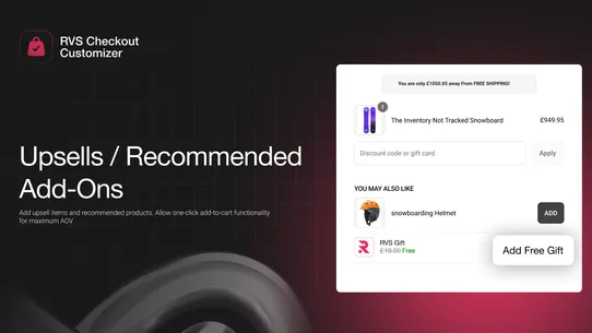 RVS Checkout Customizer screenshot