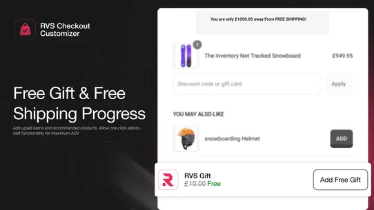 RVS Checkout Customizer screenshot