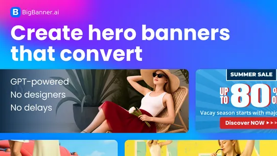 BigBanner.ai: GPT Hero Banner screenshot