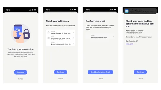 Vipps MobilePay Login screenshot