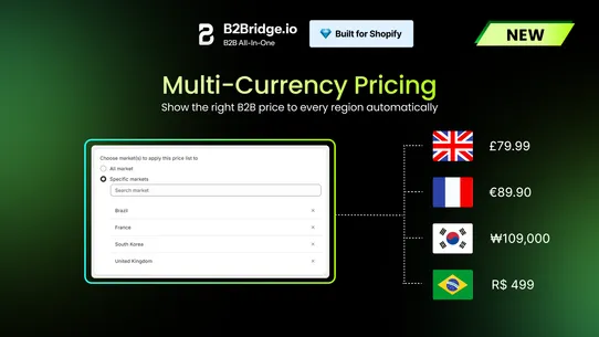 B2Bridge B2B Wholesale Pricing screenshot