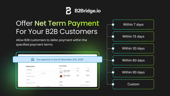 B2Bridge B2B Wholesale Pricing screenshot