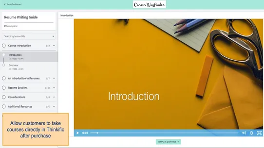 Thinkific ‑ Online Courses screenshot