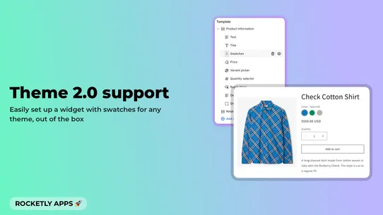 Rocketly: Color Swatches screenshot