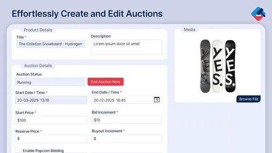 Bid Online Auction screenshot