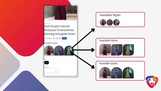OnlyWeb Product as Variants screenshot