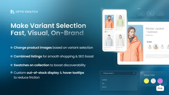 OPTIS Color Swatch Variants screenshot