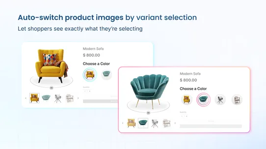 OPTIS Color Swatch Variants screenshot