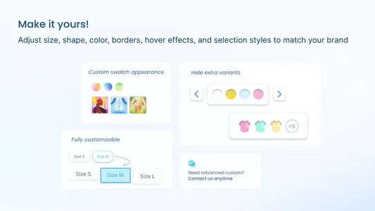 OPTIS Color Swatch Variants screenshot