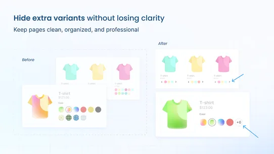 OPTIS Color Swatch Variants screenshot