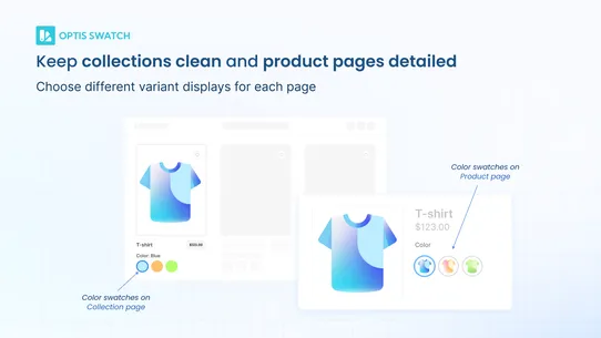 OPTIS Color Swatch Variants screenshot