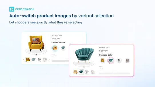 OPTIS Color Swatch Variants screenshot