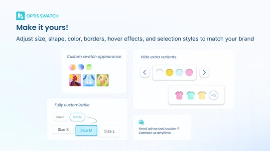OPTIS Color Swatch Variants screenshot