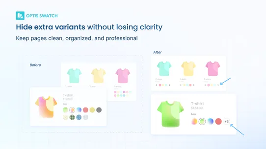OPTIS Color Swatch Variants screenshot