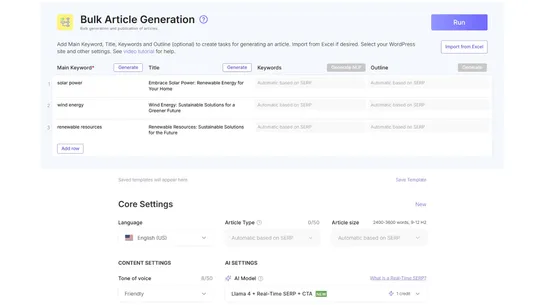 SEO WRITING screenshot