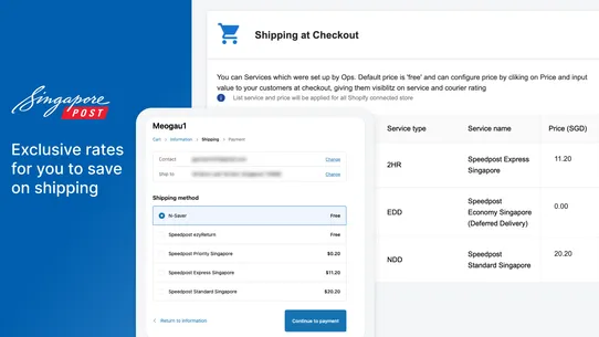 SingPost‑Shipping &amp; Fulfilment screenshot
