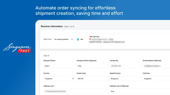 SingPost‑Shipping &amp; Fulfilment screenshot