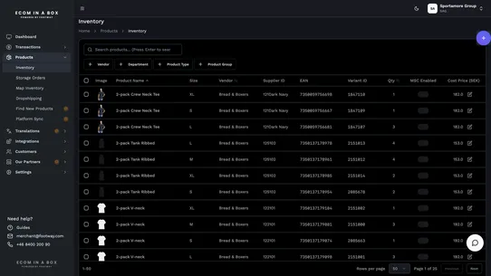 Footway ‑ ECOM IN A BOX screenshot