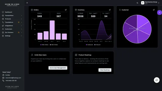 Footway ‑ ECOM IN A BOX screenshot