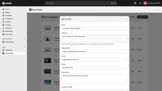 Store Seek Store Locator screenshot