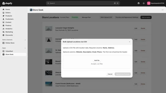 Store Seek Store Locator screenshot
