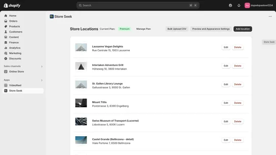 Store Seek Store Locator screenshot