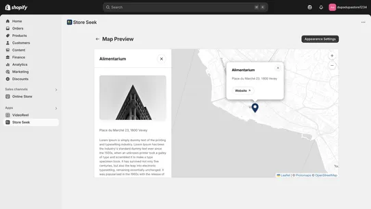 Store Seek Store Locator screenshot