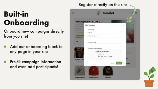 Fundlet Fundraiser screenshot