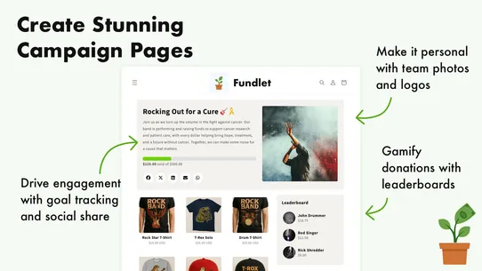 Fundlet Fundraiser screenshot