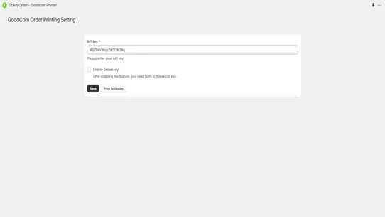 GcAnyOrder‑Goodcom Printer screenshot