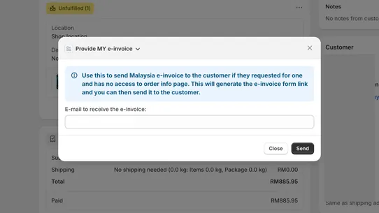 WebCEO MyInvois screenshot