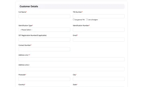 WebCEO MyInvois screenshot