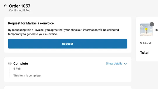 WebCEO MyInvois screenshot