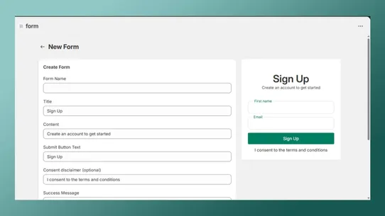 Forms ‑ Opal Infotech screenshot