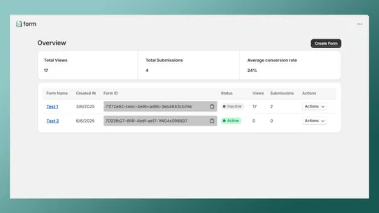 Forms ‑ Opal Infotech screenshot