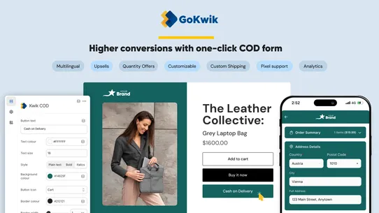 Kwik COD Form-Cash on Delivery screenshot