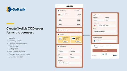 Kwik COD Form-Cash on Delivery screenshot