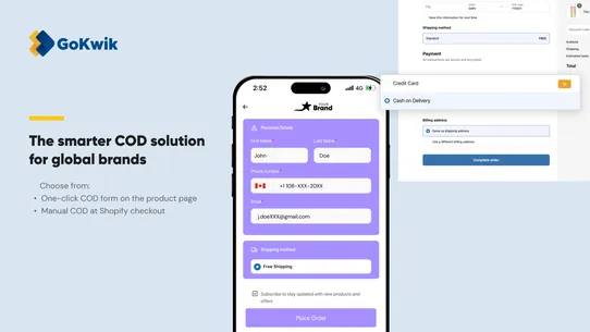 Kwik COD Form-Cash on Delivery screenshot