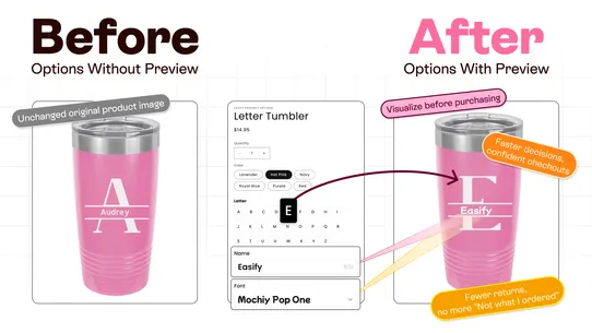 Easify Product Options Variant screenshot