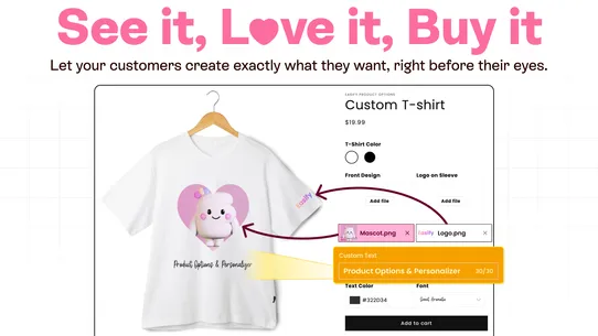 Easify Custom Product Options screenshot