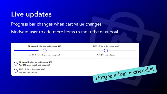 BlueCart ‑ Upsell Progress Bar screenshot