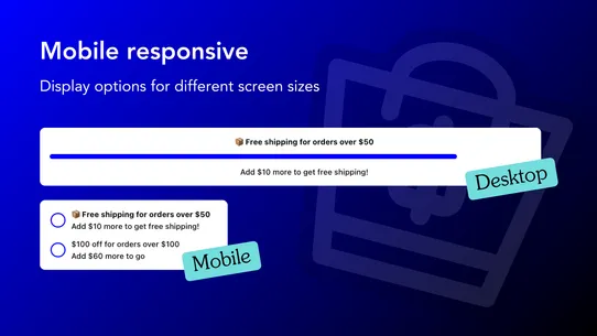 BlueCart ‑ Upsell Progress Bar screenshot