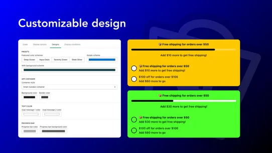 BlueCart ‑ Upsell Progress Bar screenshot