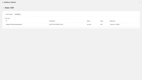 IVR Order Confirmation screenshot