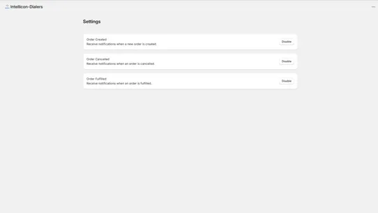 IVR Order Confirmation screenshot