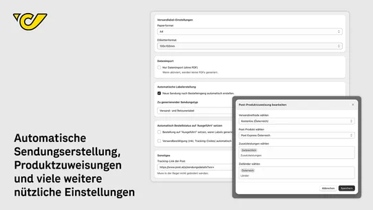 Post‑Labelcenter (offiziell) screenshot
