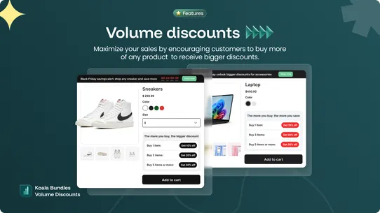Koala Bundles Volume Discounts screenshot