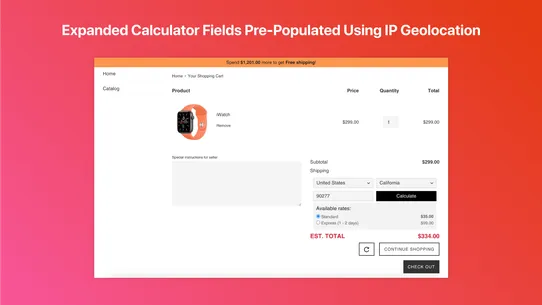 Dr. Shipping Calculator screenshot