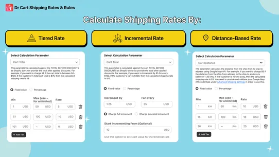 Dr Cart Shipping Rates &amp; Rules screenshot